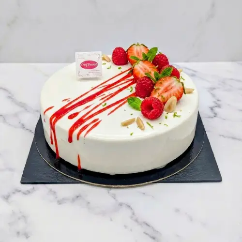 Entremets Citron vert - fraise