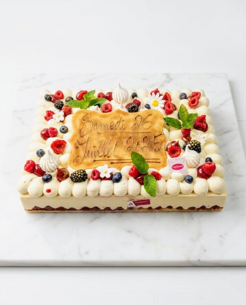Plaque en pâte d'amande